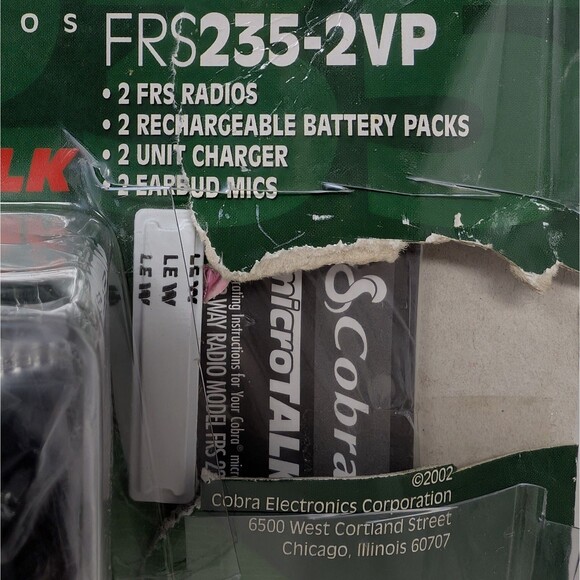 Cobra MicroTalk FRS235 Gray 14 Channel Portable 2-Way Radio Walkie Talkies NRFB - Picture 4 of 8